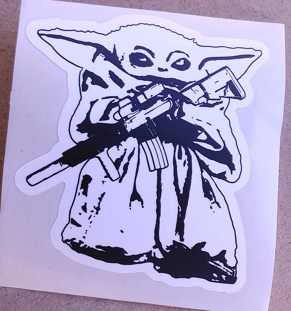 Small Stay Strapped Sticker