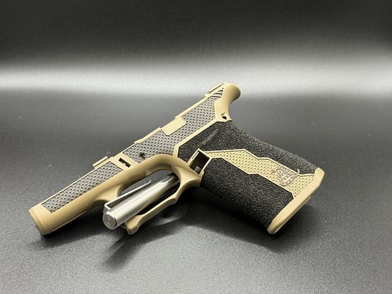 RTS: Glock 43X Stripped Frame - Hybrid Alpha Texas Cerakote (blem)