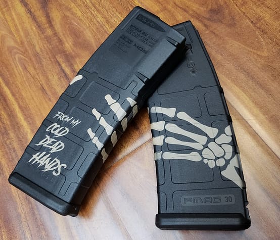 "From My Cold Dead Hands" Halloween Skeleton PMAG