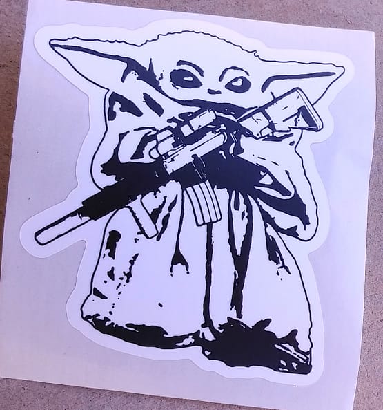 Small Stay Strapped Sticker