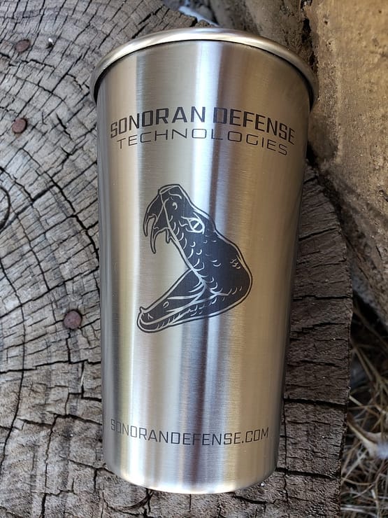 Sonoran Defense Stainless Steel 16oz Beer Cup